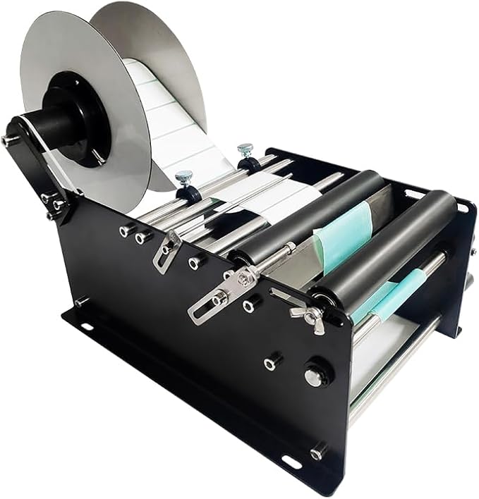 Manual Round Bottle Labeling Machine Beer Cans Wine Adhesive Sticker Labeler Label Dispenser Machine Packing Machine