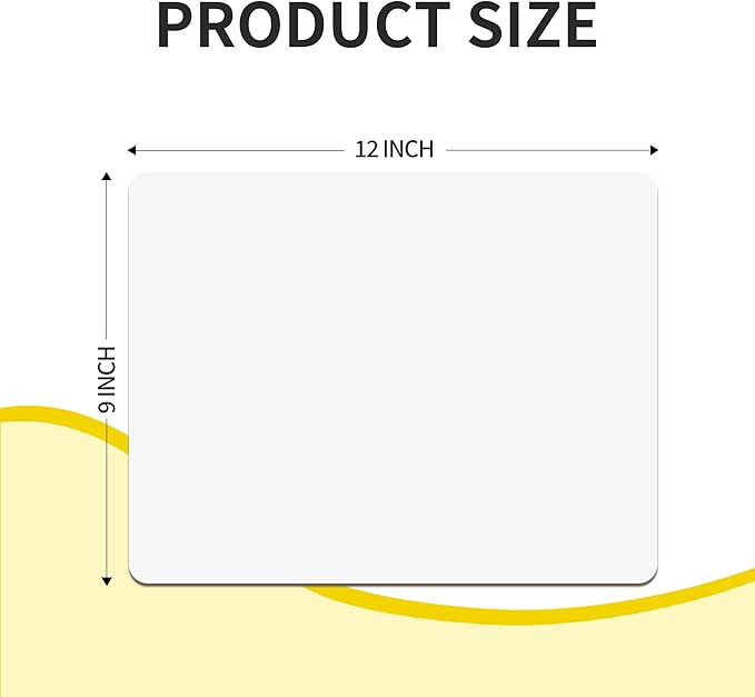 6 Pack Dry Erase Boards Classroom Pack Mini White Boards 9" x12”,Double Sided Personal Whiteboards for Students Teachers School Supplies Lapboards