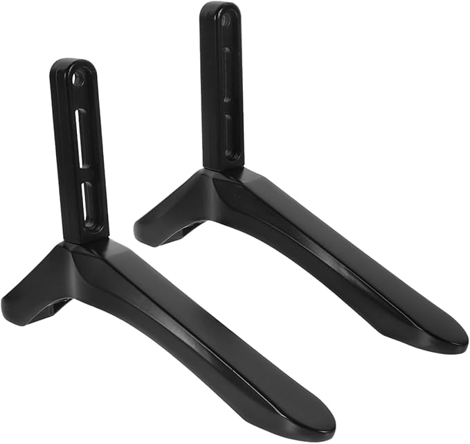 PRETYZOOM TV Base Pedestal Screen Stand Desktop TV Monitor Riser Support Legs Universal for 32 to 65 Inches Monitor