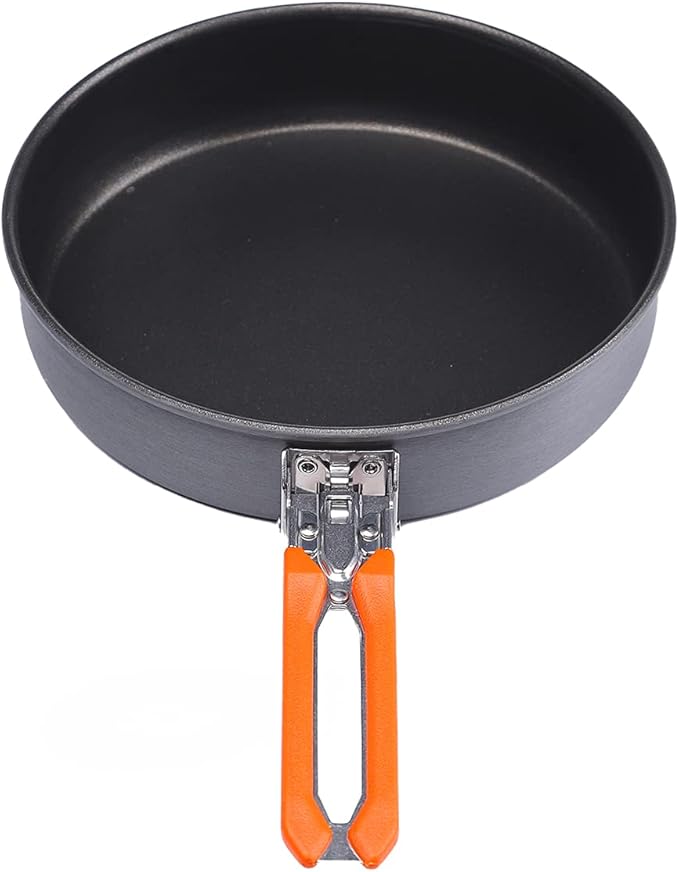 Fire-Maple 7.6 Inch Camping Frying Pan w/Nonstick Coating | Durable Lightweight Camping Skillet for Cooking Egg Steak | Outdoor Kitchen Equipment Gear | Portable Backpacking Cooking Pan