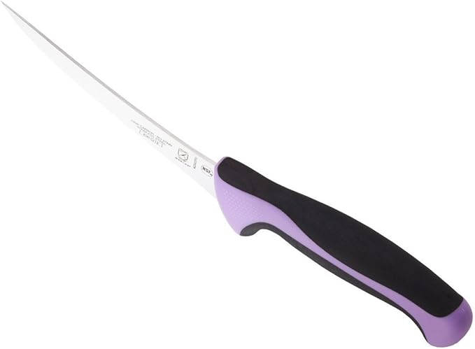 Mercer Culinary Millennia Color Handle Cutlery 6" Curved Boning Knife Purple