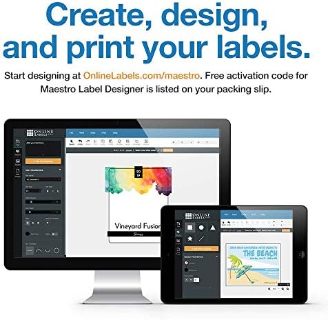 3.58 x 3.62 Waterproof Beer Bottle Labels (Laser Printers Only) - Pack of 400 Labels, 100 Sheets - OnlineLabels