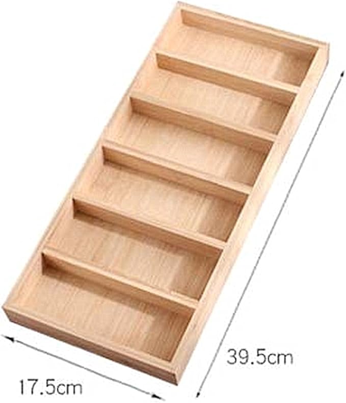 TANG SONG 1 Pack Bamboo Sunglasses Display Tray Eyewear Storage Case for Home or Office