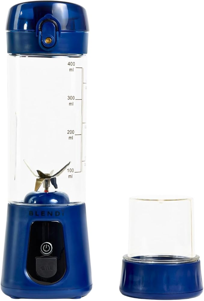 BLENDi Pro+ Portable Blender (17.5oz, Navy Blue) – Powerful 120W Motor, USB-C Rechargeable, Cordless Personal Blender Smoothies & Shakes – BPA-Free, Self-Cleaning, Travel-Friendly
