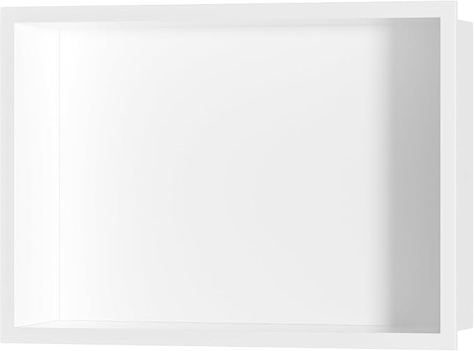 Stainless Steel Shower Niche 18" X 12", No Tile Needed Wall Niche, Recessed Shower Shelf for Bathroom Storage, Matte White