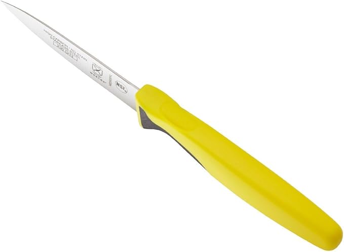 Mercer Culinary Millennia Color Handle Cutlery 3" Slim Paring Knife Yellow