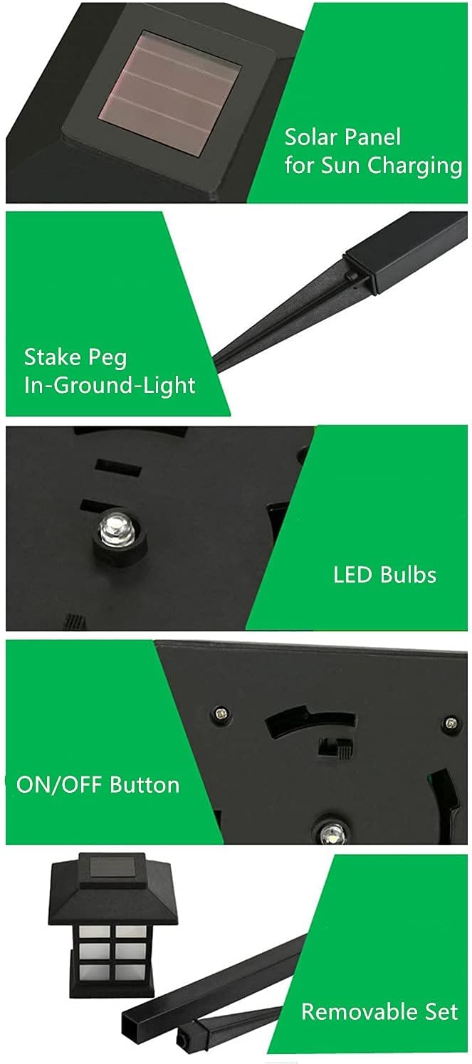 Outdoor Solar Pathway Lights Waterproof 2-Packs Outside LED Decorative Lights Landscape Lighting for Yard Patio Driveway Garden (White)