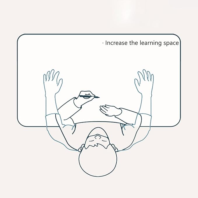 Small Desk, Standing Desk, Desk Chair Set, Widened Desktop Multi Separation Cartoon Pattern Desk Chair Set Kids Adjustable Height Study Table with Drawer Chair Set (Blue)