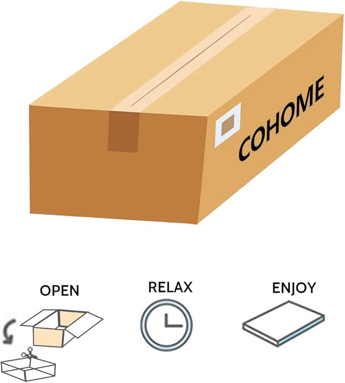 COHOME Mattress Topper Queen 1300 GSM Extra Thick Cooling Mattress Pad 400TC Cotton Top Plush Down Alternative Fill Pillow Top Mattress Cover (60x80 Inches, White-Luxury)