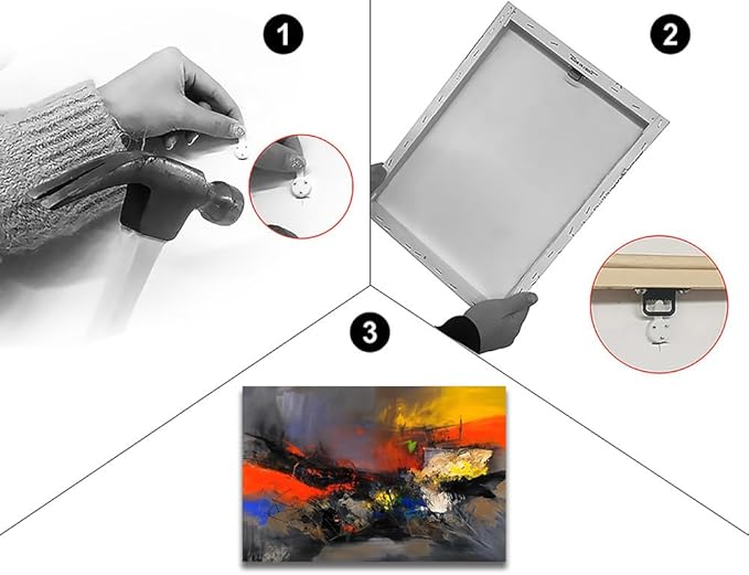 Red Black and Gray Abstract Canvas Wall Art Colorful Modern Multicolored Pictures for Living Room Contemporary Painting Wall Decor for Bedroom Home Office Decortions 24x36 inches