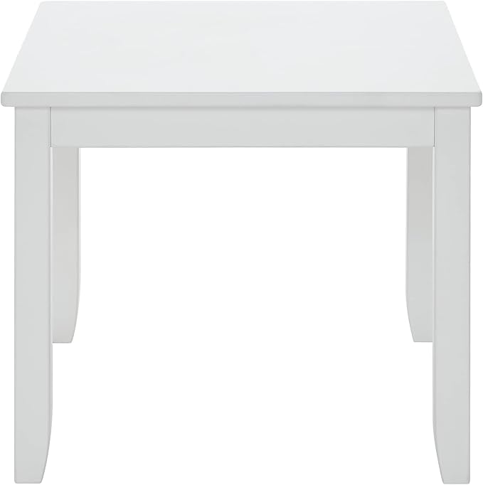 MUSEHOMEINC Kids Table for Toddlers, Children Wooden Table for Playing or Activity, Activity Table for Children/Kids Wooden Table/Preschool Furniture/Gift for Boys Girls. (1, White, Table)