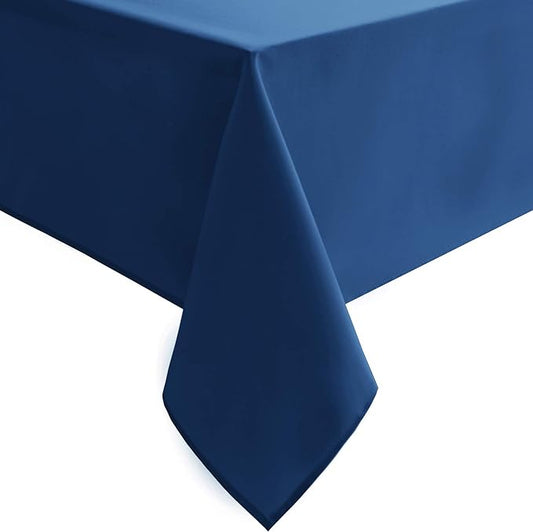 Hiasan Royal Blue Tablecloth for Rectangle Tables - Waterproof and Spillproof Washable Fabric Table Cloth for Dining Room Kitchen Party, 60 x 120 Inch