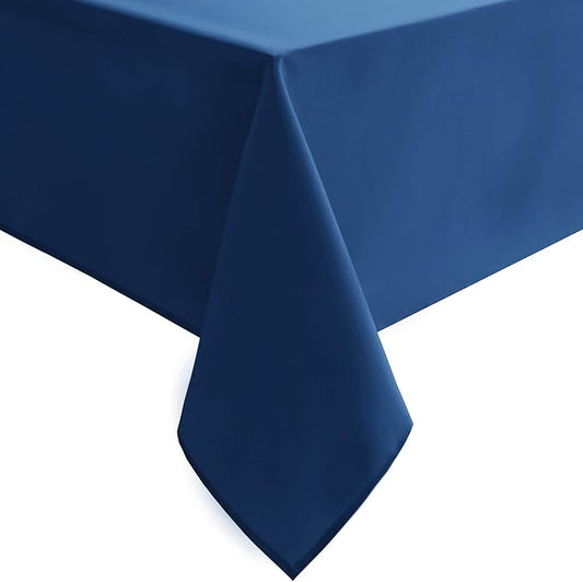 Hiasan Table Cloth Rectangle - Waterproof and Washable Fabric Tablecloth for Dining Room Kitchen and Outdoor Use, Royal Blue, 54 x 120 Inch