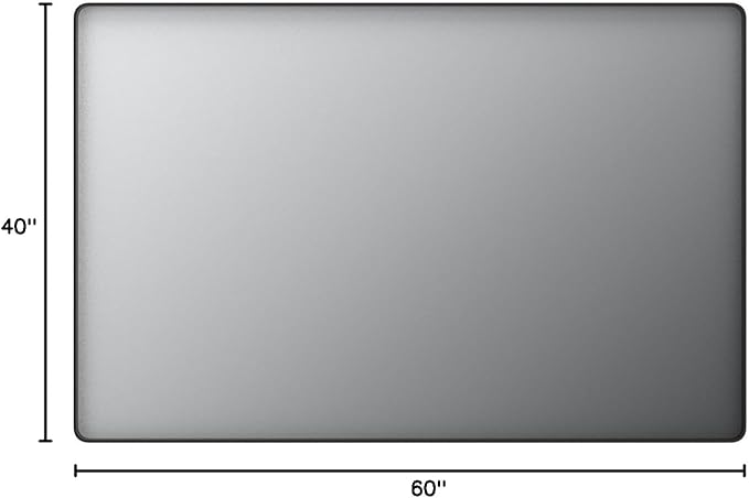 LOAAO 60X40 Inch Black Metal Framed Bathroom Mirror for Wall, Matte Black Bathroom Vanity Mirror Farmhouse, Large Rounded Rectangle Mirror, Anti-Rust, Tempered Glass, Hangs Horizontally or Vertically