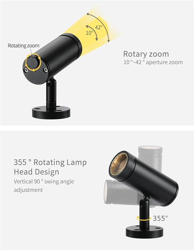 LED Modern Outdoor Wall Lights, Exterior Lighting, 7W Black Exterior Wall Lighting, 400LM Wall Sconces, Waterproof IP65 Porch Light for House Patio Garage Garden CRI 90