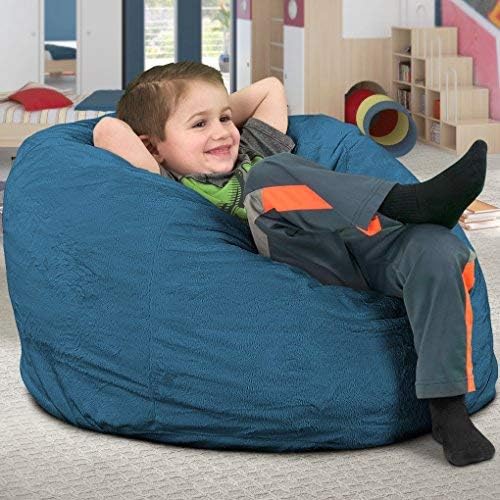 Ultimate Sack Kids Bean Bag Chair, Oversize Bean Bag Chair for Adults, Comfy Chair Bean Bag Couch Lounge Sofa Loveseat Furniture | Cloud Suede