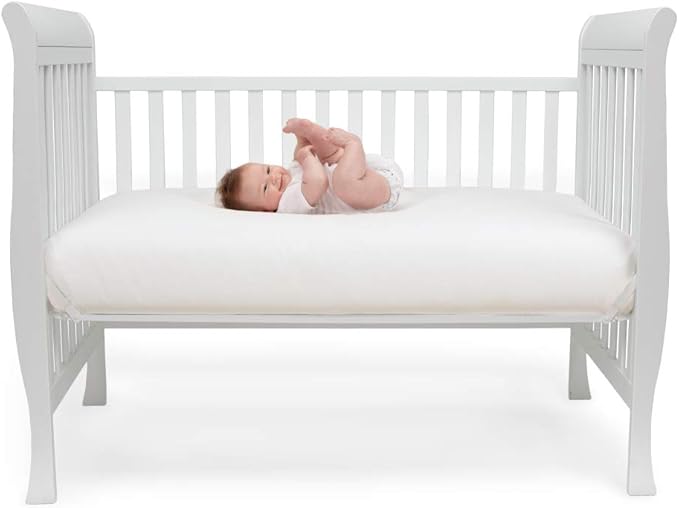 Lullaby Earth Baby Crib Mattress - Lightweight 2-Stage Infant & Toddler Bed - Waterproof, Non-Toxic, Standard Size 52" x 28"