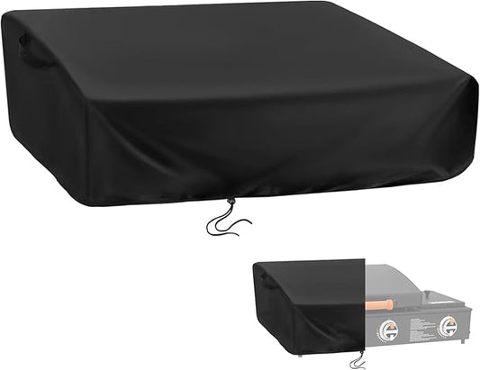 Kingling Grill Cover for Blackstone 1860 2225 On The Go Range Top Combo Griddle, 41 inch Waterproof & Dustproof Outdoor Grill Cover (Cover Only) - Black
