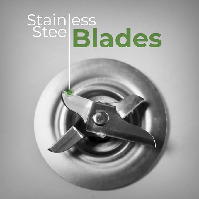 Koblenz 51-oz Glass Jar Blender, 10 Speed and 2 Pulse Blender, Countertop Blender with Stainless Steel Blades, Perfect for Shakes and Smoothies, 500-Watt Motor, White, LKM-5910 VB