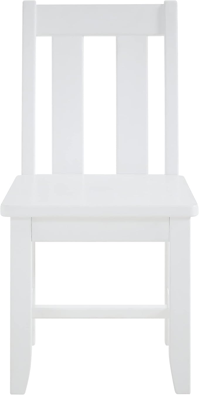 MUSEHOMEINC Kids Chairs for Toddlers,Toddler Wooden Chairs for Playing or Activity, Set of 2, Activity Chair for Children/Kids Wooden Chair/Preschool Furniture/Gift for Boys Girls. (White)
