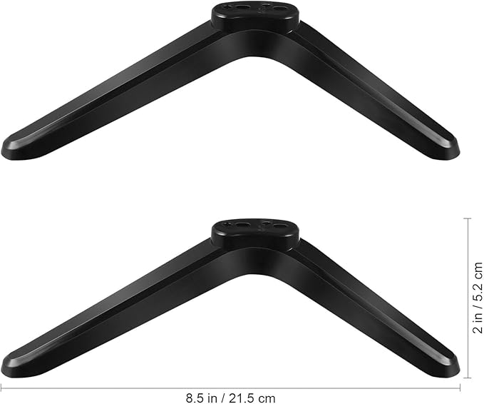 HOMSFOU 2 Pcs Universal TV Stand, TV Stand Mount, Base Table Stand, Universal Tabletop, Tv Mount Stands with Screws