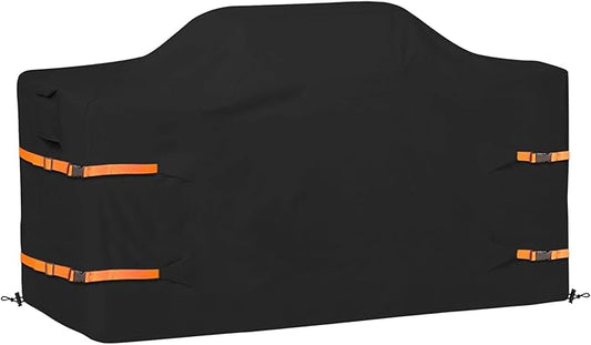 86 in Island Grill Cover,86 Inch Island BBQ Grill Head Cover,Heavy Duty Waterproof Outdoor Grill Cover,Black