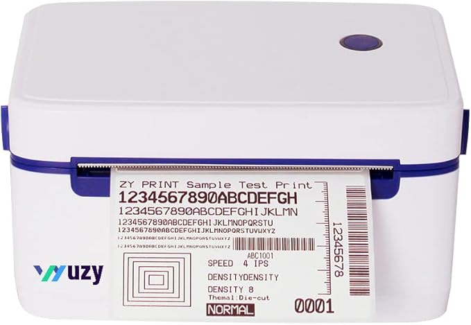 Wuzy 4x6 Shipping Label Printer Commercial Grade Direct Thermal High Speed Shipping Printer for Home Small Business, Compatible with Etsy, Shopify, Ebay, Amazon, FedEx, UPS, USPS