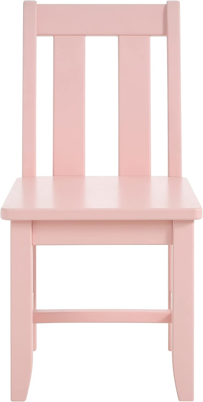 MUSEHOMEINC Kids Chairs for Toddlers, Children Wooden Chairs for Playing or Activity, Set of 2, Activity Chair for Children/Kids Wooden Chair/Preschool Furniture/Gift for Boys Girls. (Pink, Chair)
