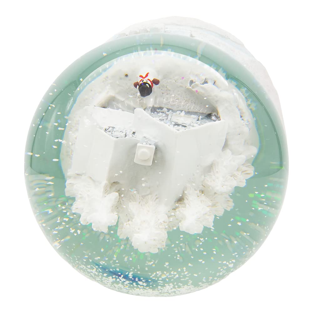 Kurt S Adler Snowy House Musical Snow Globe Plays Tune We Wish You A Merry Christmas