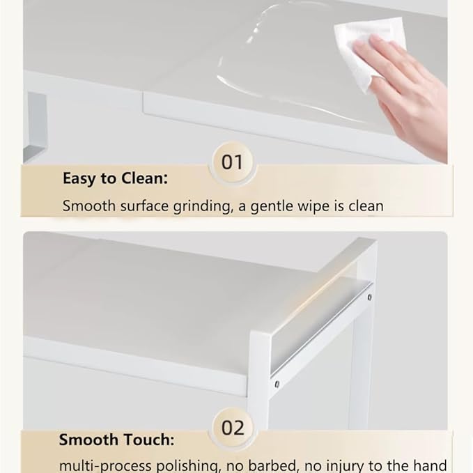 Bayou 1-Tier Expandable Shoe Rack, Adjustable Closet Shoe Storage Organizer, Heavy Duty Carbonsteel Shoe Shelf, Stackable Free Standing Shoe Rack for Small Space (H:10")