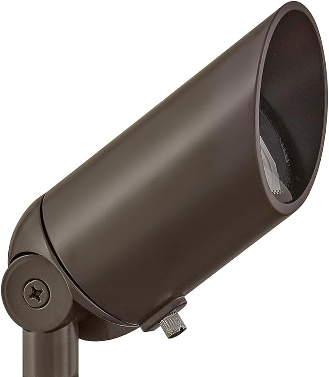 Hinkley Landscape 1536BZ-LL 12v Aluminum Outdoor Spot Light (Bronze) - 4w 2700K MR16 LED Bulb (Included) for Low Voltage Landscape Lighting of Yard, Lawn, Garden, Patio, Trees & House