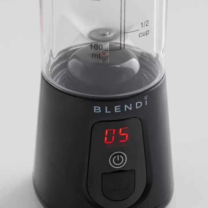 BLENDi Lite Portable Blender (17oz) – USB Rechargeable, Powerful 70W Motor for Smoothies, Protein Shakes & More – Compact, Travel-Friendly & BPA-Free (Black)