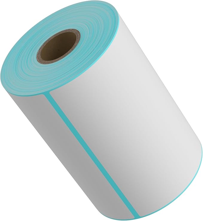 9527 Product 4" x 6" Thermal Labels for Zebra Rollo Direct Thermal Printers, 1 Roll 250 Labels Blank Direct Thermal Shipping Labels