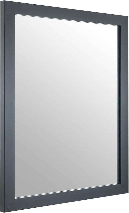 BOMINICA Rectangular Wall Mirror Framed Decorative Mirror 12” x 16” for Bathroom, Living Room, Vanity, Black