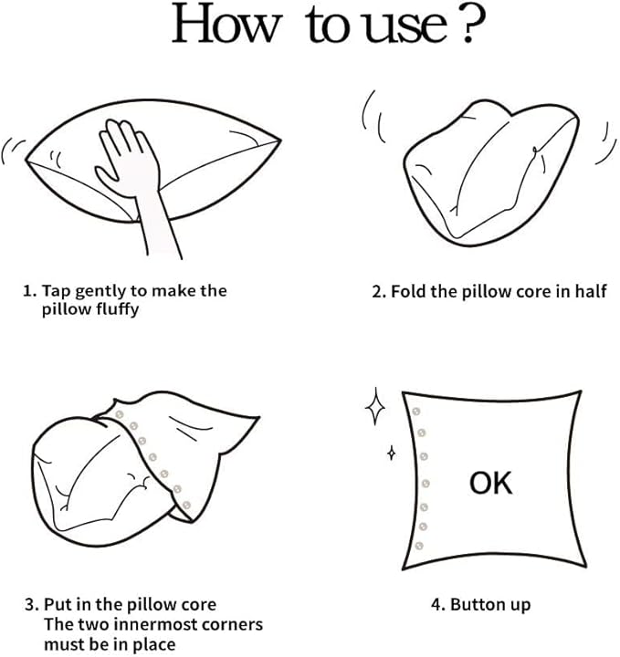 Simple&Opulence 100% Washed Linen Euro Sham Cover, 26 x 26 Inch, Decorative Bed Pillow Cover with Coconut Button, Solid Color Pillow Shams Set of 2 (White)