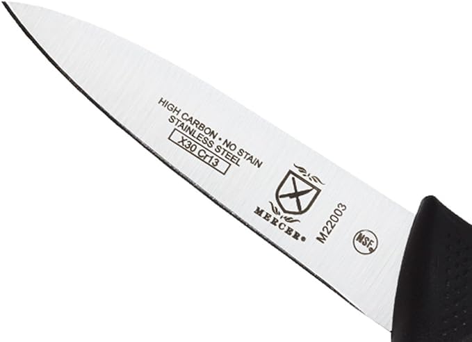 Mercer Culinary M22003 Millennia Black Handle, 3.5-Inch, Paring Knife