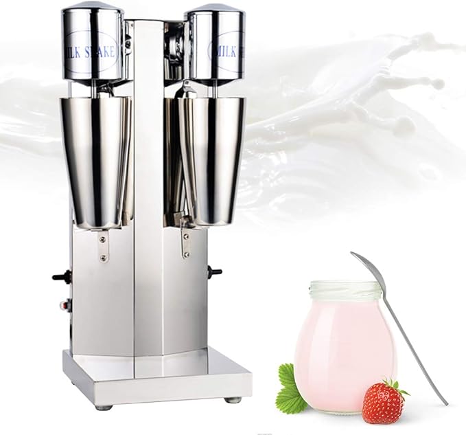 DYRABREST 180W Commercial Electric double milk shaker Maker Drink Mixer Shake Machine Smoothie Milk Ice Cream 650ML
