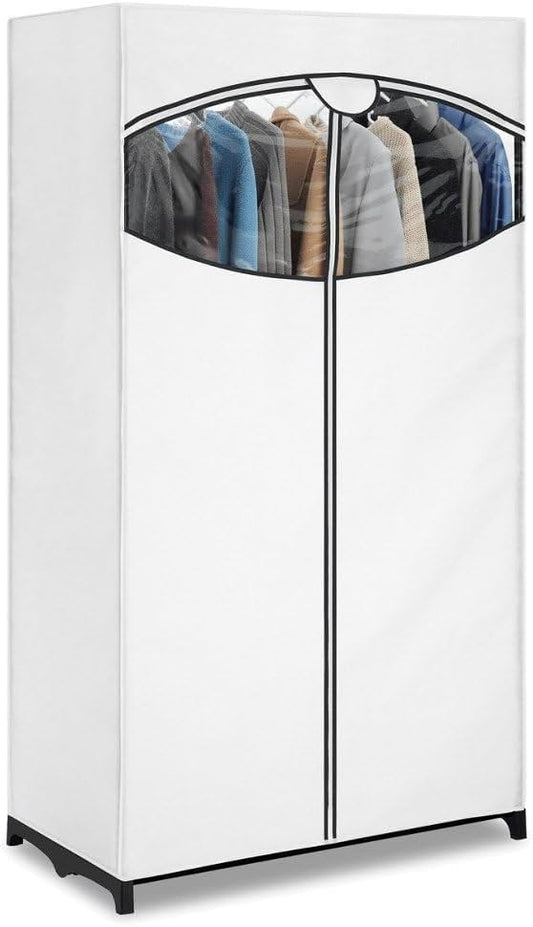 Whitmor White, Clothes Closet Fabric Cover, 36"