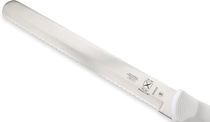 Mercer Culinary Ultimate White 10" Wavy Edge Slicer Knife