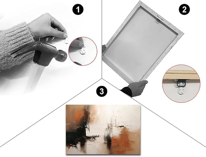 Black and White Canvas Wall Art Decor for Living Room Large Abstract Wall Art Pictures for Bedroom Brown Artwork Painting Large Modern Canvas Print for Home Office Decorations (32x48inches)