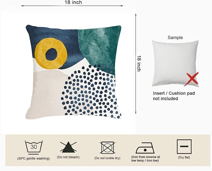 Jartinle Boho Abstract Pillow Covers 18x18 Set of 4 Mid Century Modern Throw Pillow Covers Geometric Pillow Covers for Outdoor Couch Sofa Minimalist Home Decor