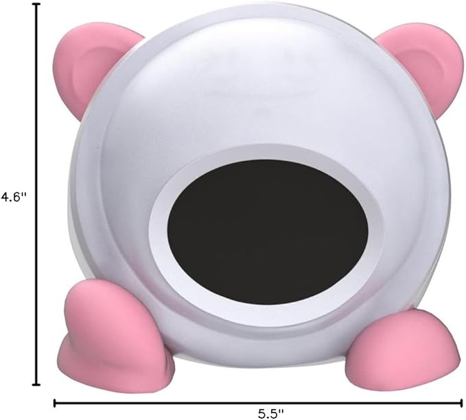 OK to Wake Clock for Kids, Sleep Training Clock with Night Light and Sound Machine, Kids Alarm Clock for Bedrooms, Pink