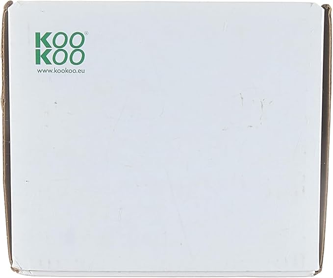 KOOKOO AnimalHouse red, Small Cuckoo Clock with 5 Farm Animals Sounds (Natural Field Recordings)