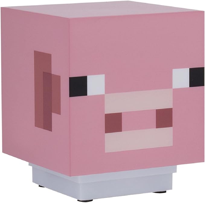 Paladone Minecraft Pig Light with Sound | Officially Licensed Merchandise