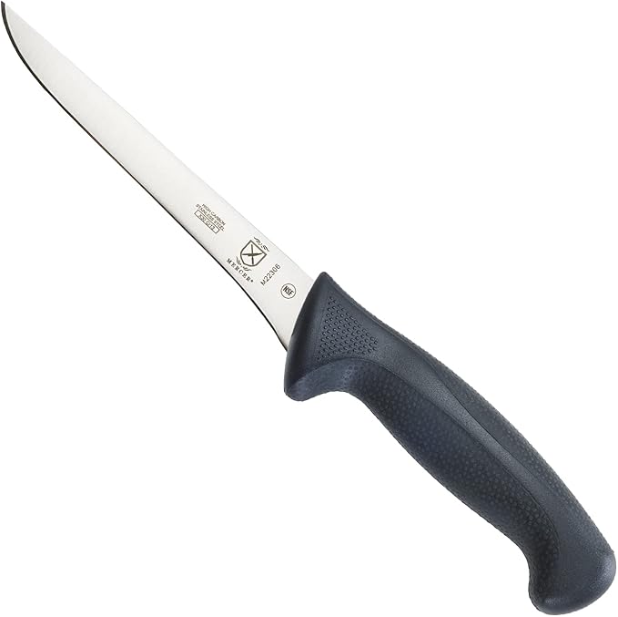 Mercer Culinary M22306 Millennia Black Handle, 6-Inch Stiff, Boning Knife