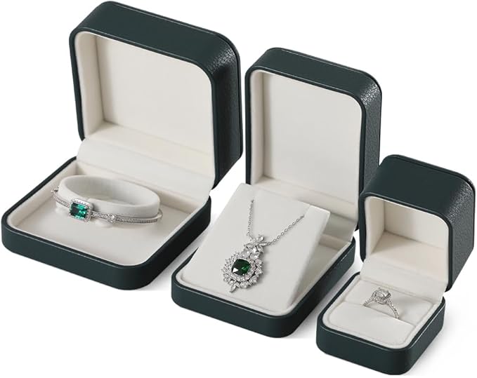 Pendant Necklace Box, Leather Mens Jewelry Box, Necklace Gift Box For Engagement,Wedding,Anniversary,Birthday,Valentine'S Day