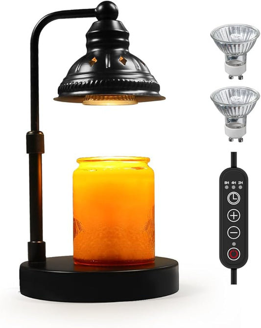 LIDORE Candle Warmer, Candle Warmer Lamp with Timer, Candle Lamp with USB Charger, Gift for Mothers Day Valentines Day Christmas New Year, Home Decor, Aromatherapy Warmer for Yoga