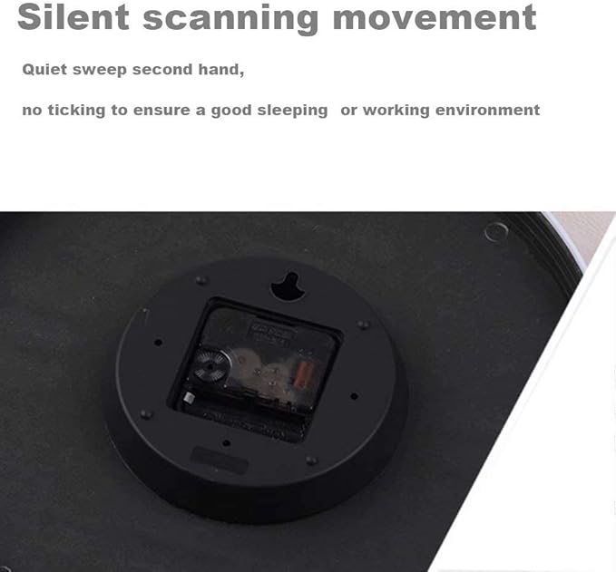 Large Digital Wall Clock 12 Inch Simple Silent Wall Clocks Decorative Clock for Bathroom, Living Room, Kitchen, Classroom, Office Easy to Read - Blue