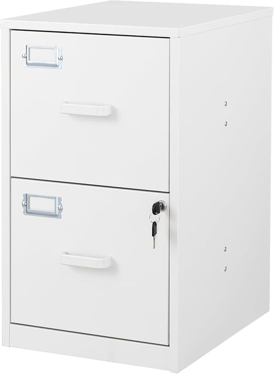 2 Drawer File Cabinet with Lock Vertical Filing Storage Office Home Steel Vertical File Cabinets for Letter Size File Cabinet Locked,Assembly Required