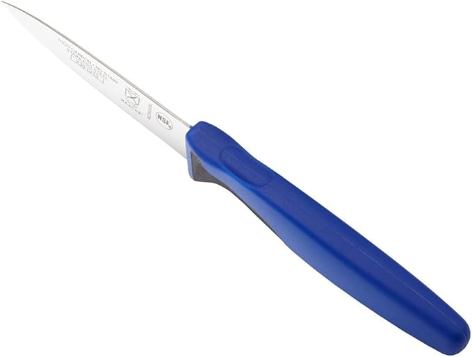 Mercer Culinary Millennia Colors 3-Inch Slim Paring Knife, Blue
